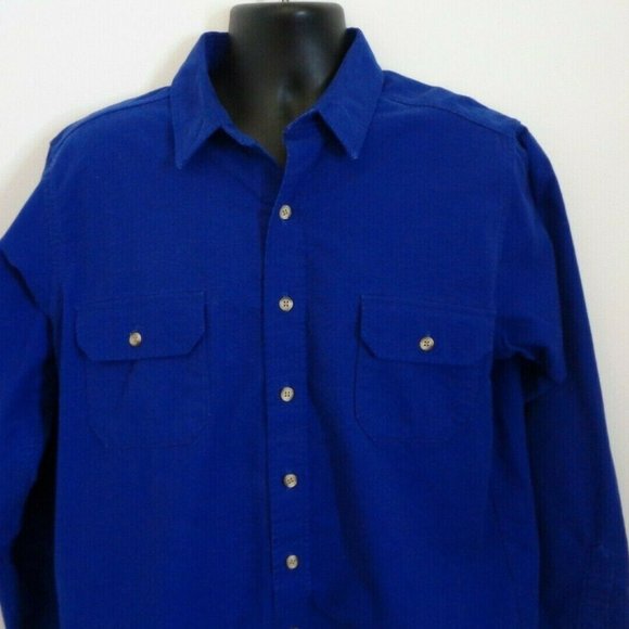 Woolrich Men's Shirt Brushed Cotton Vintage USA - Picture 2 of 5